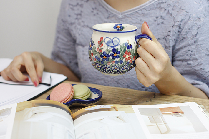 マグカップ（大）ポーリッシュポタリー(ポーランド食器)