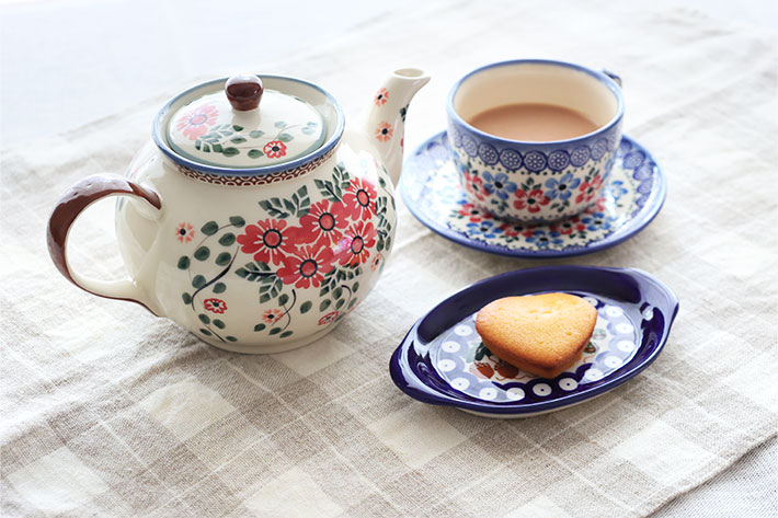 ティーポット・ポーリッシュポタリー(ポーランド食器)