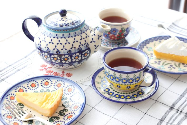 ティーポット・ポーリッシュポタリー(ポーランド食器)