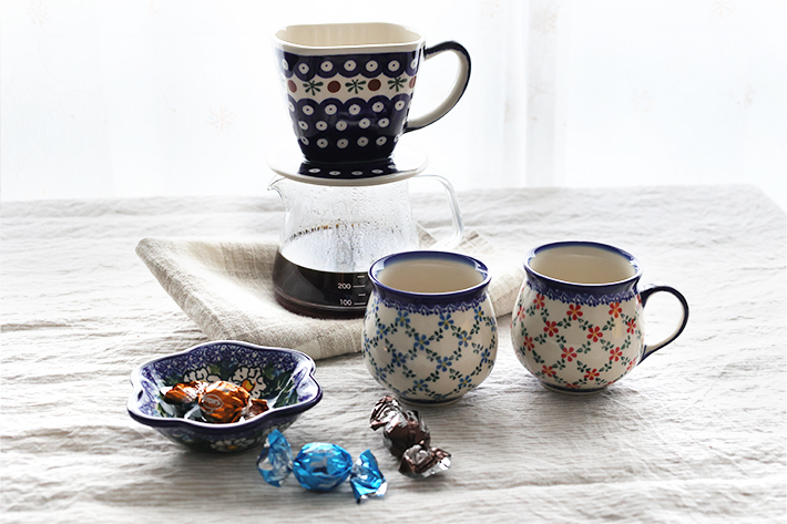 コーヒードリッパー ポーリッシュポタリー(ポーランド食器)