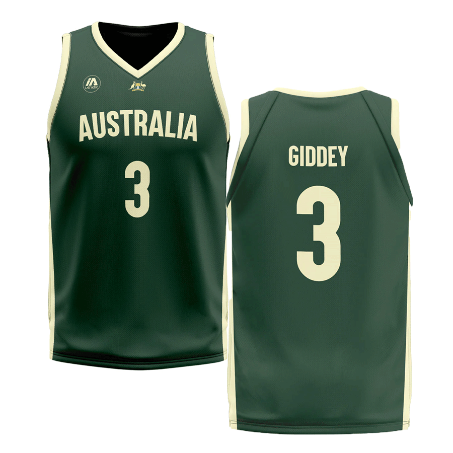 バスケットボールオーストラリア代表試合用ジャージ(グリーン) | 海外