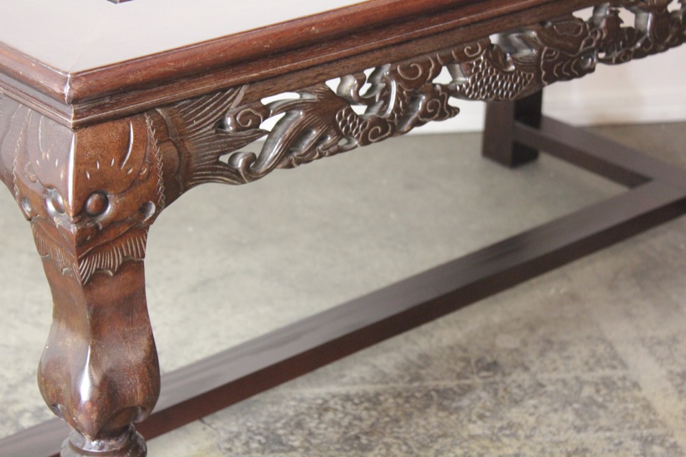 ヴィンテージ 花梨 座卓改造 ダイニングテーブル | キヤアンティークス