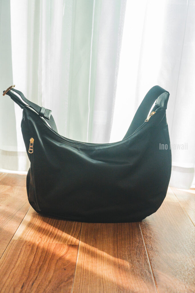 ラシット(russet)のラウンドビッグショルダーバッグをレビュー｜旅行で