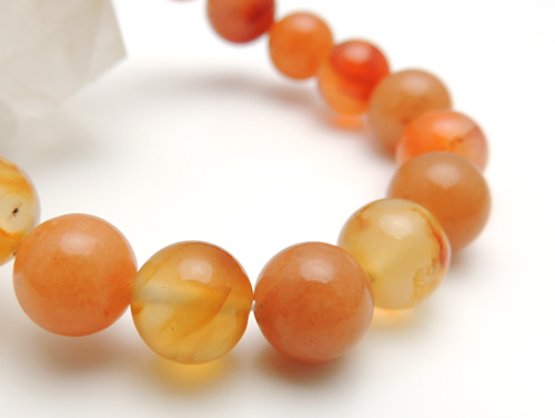 パワーストーンブレスレット カーネリアンAAAA(7月誕生石)10ミリ