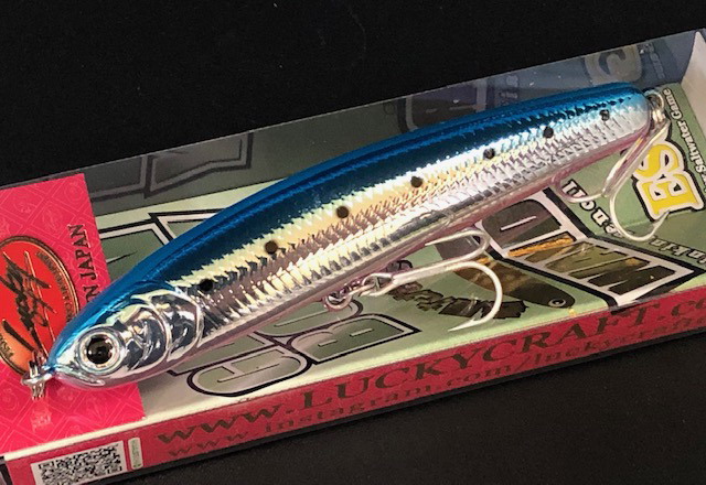 ラッキークラフト ワンダー 80ESG ハーフミラーグロー 【シーバス