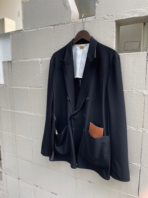 SUNSEA /サンシー】SNM-BLUE w/耳DOUBLE-BREASTED JACKET【買取入荷