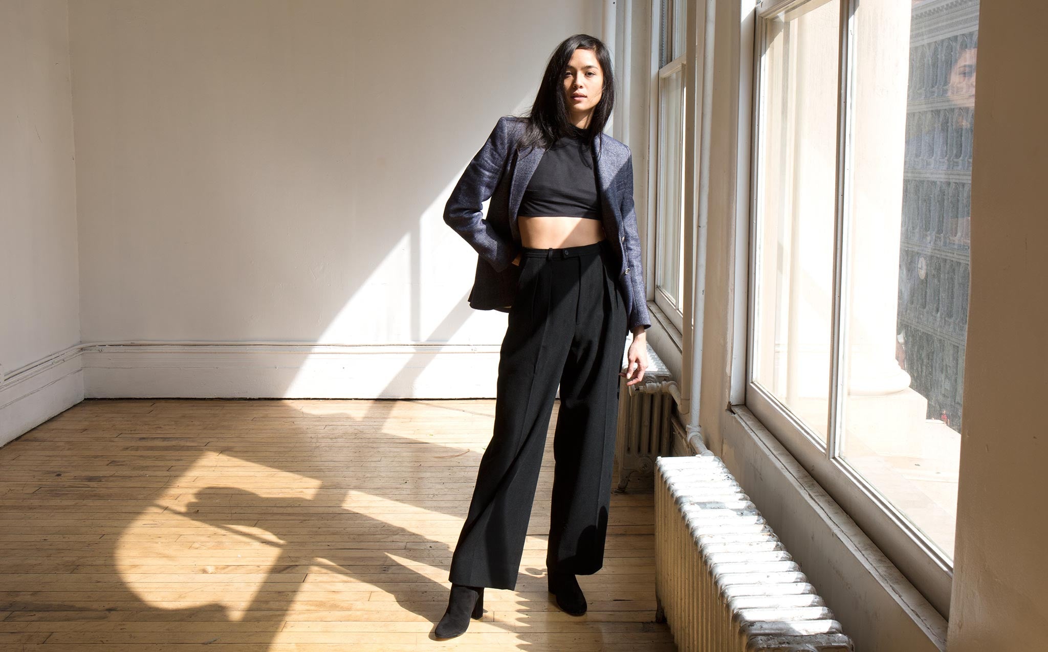 1960's Yves Saint Laurent Wool Trousers | Kindred Black