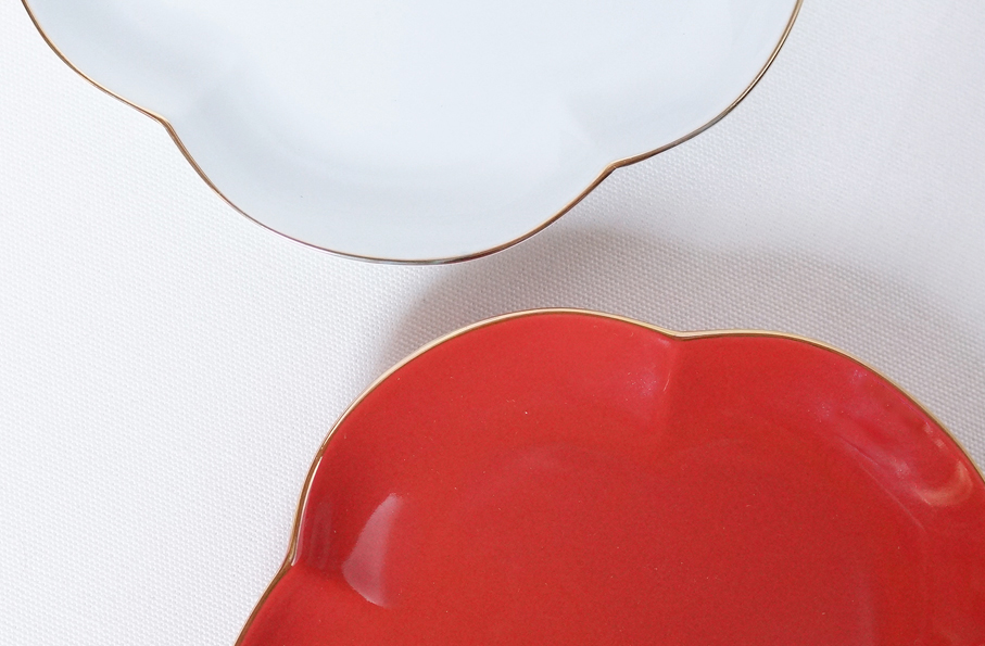 香梅プレート（L）（赤）（白）