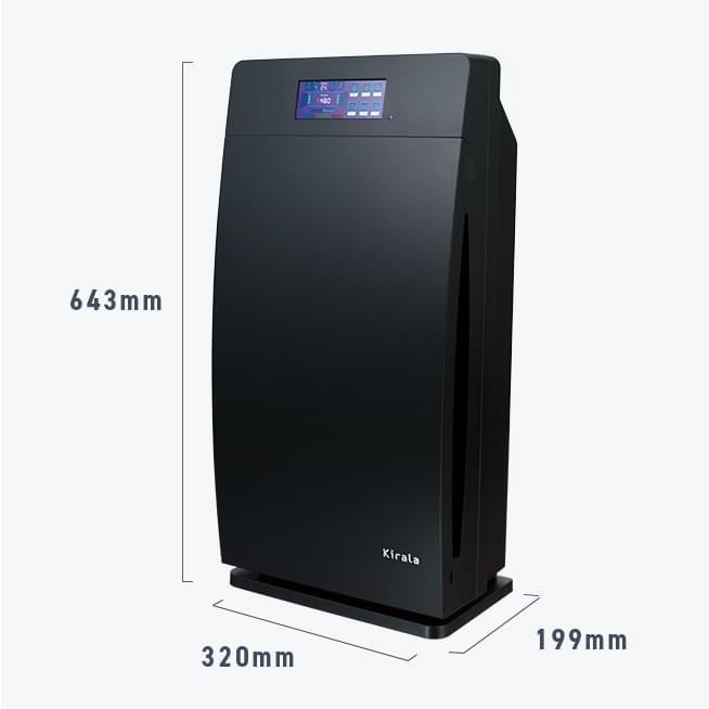 アリア S（Aria S）｜Kirala Air | ハイブリッド空気清浄機 オゾンで除