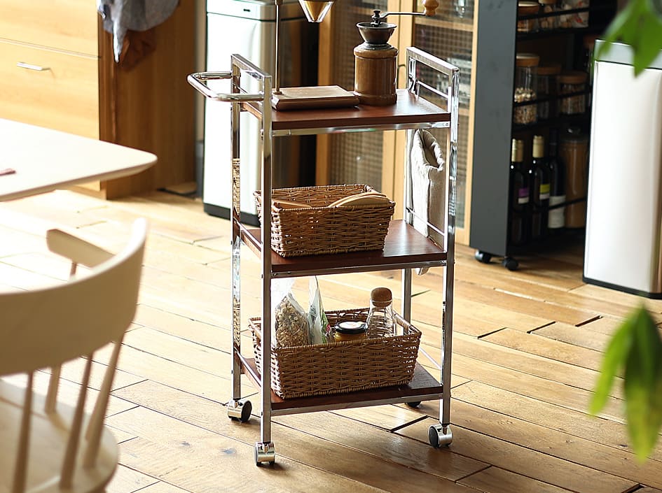 希少✨木製 アンティーク キッチンワゴン ワインホルダー レトロ 木彫