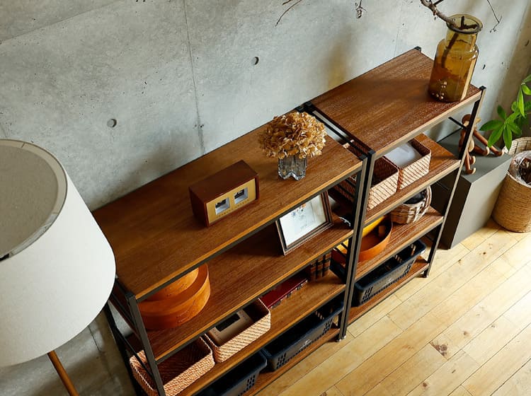 ZAGA（ザガ） オープンラック 幅60cm 4段タイプ｜北欧・ヴィンテージ