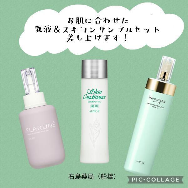 美肌実感セット】)アルビオン乳液とスキコンのサンプルセットを
