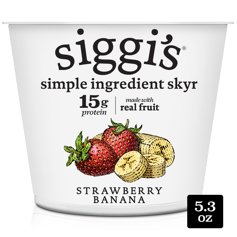 Siggi's® Strawberry Banana Lowfat Icelandic-Style Yogurt Cup, 5.3