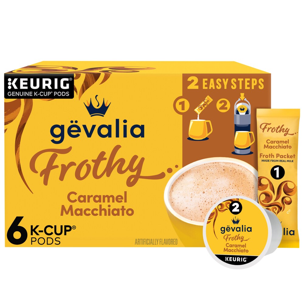 Gevalia Frothy 2-Step Caramel Macchiato Espresso Style K-Cup