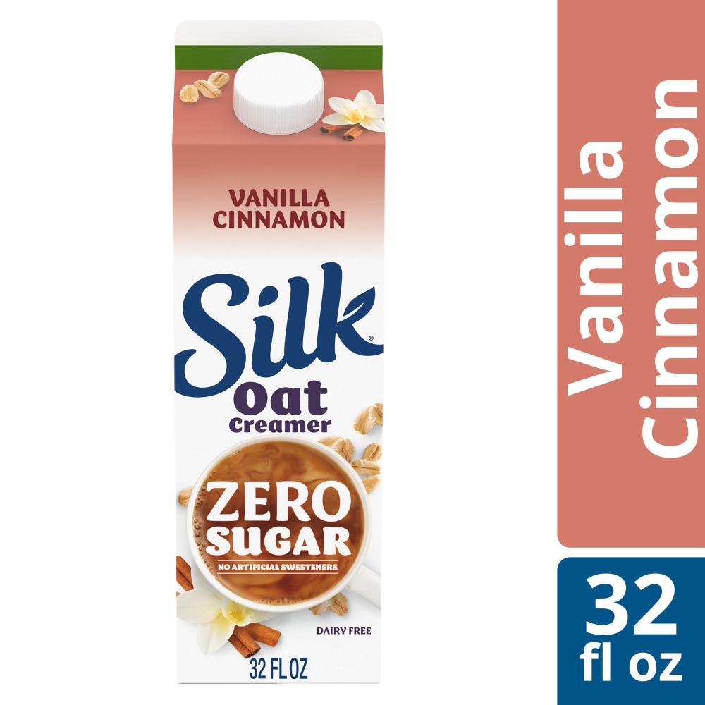 Silk Dairy Free Cinnamon Vanilla Oat Coffee Creamer, 32 fl oz