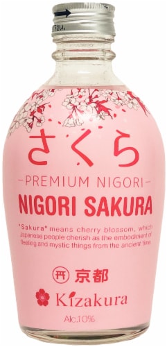 Kizakura Nigori Sakura Sake, 300 mL - Kroger