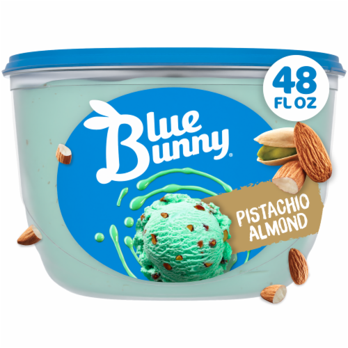 Blue Bunny Premium Pistachio Almond Frozen Dessert, 48 Fluid