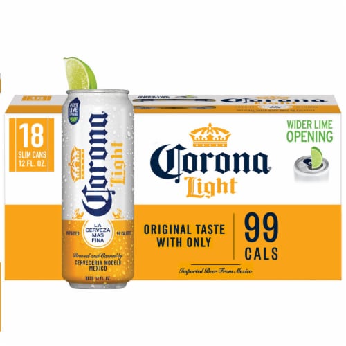 Corona Light Mexican Lager Import Light Beer, 18 cans / 12 fl oz