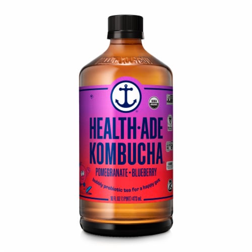 Health-Ade Kombucha® Pomegranate Blueberry Probiotic Tea, 16 fl oz