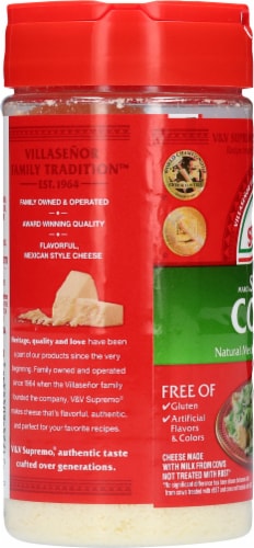 VV Supremo® Sierra® Cotija Grated Cheese Shaker, 8 oz - Food 4 Less
