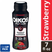 Oikos Fusion High Protein Strawberry Cultured Dairy Drink, 7 fl oz
