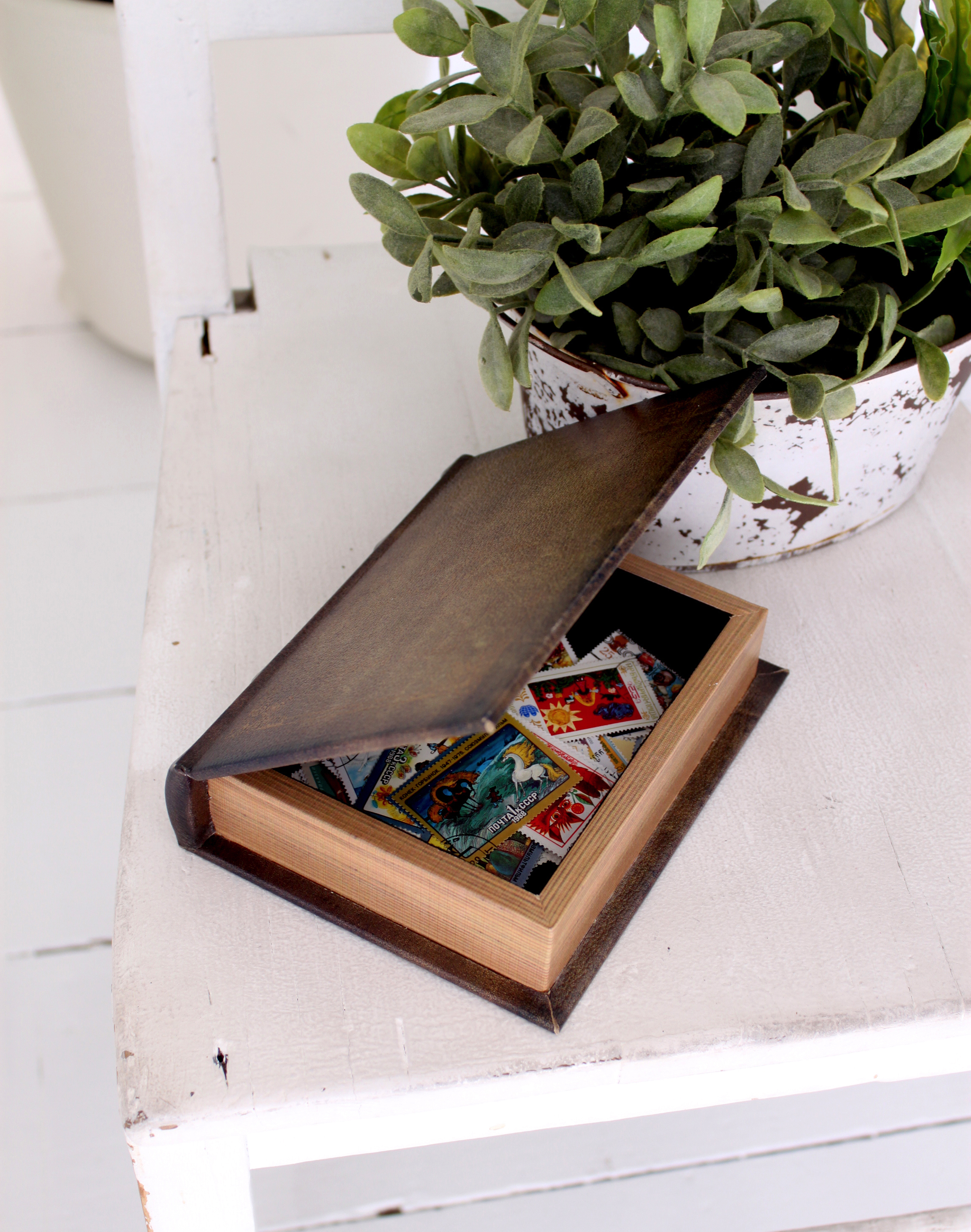 KEY STONE / アンティークルック エンプティブックボックス E