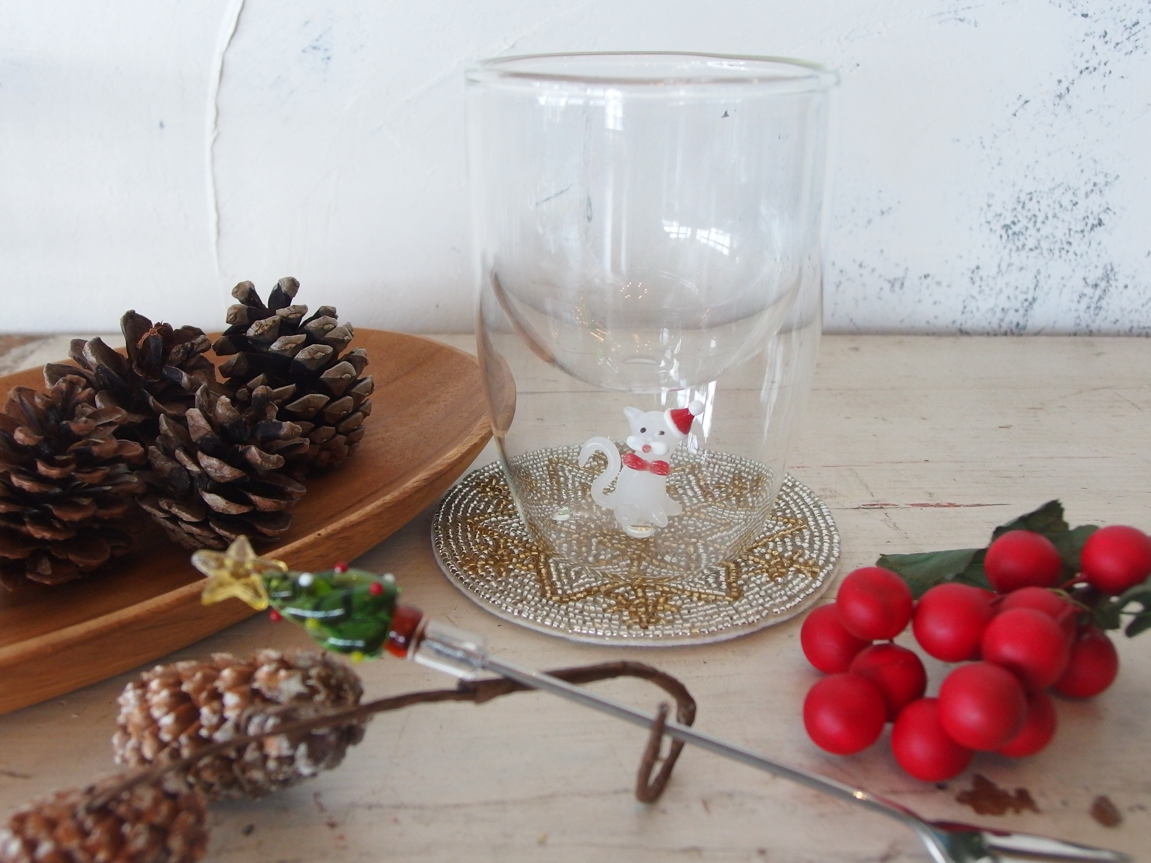 KEY STONE / ガラスモチーフカトラリー クリスマスツリー フォーク