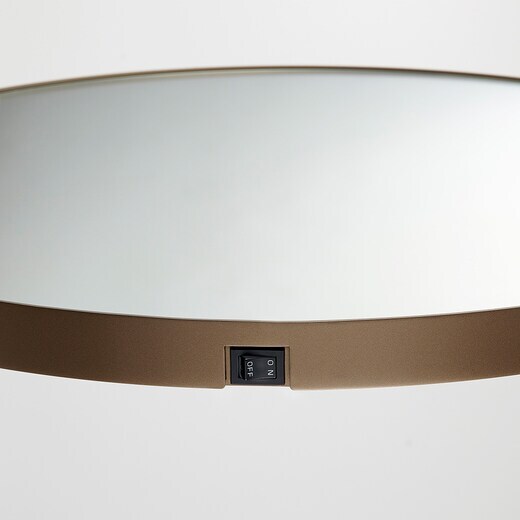 Malune mirror LED マルーンミラー LED φ500 マットグレー」WA32011