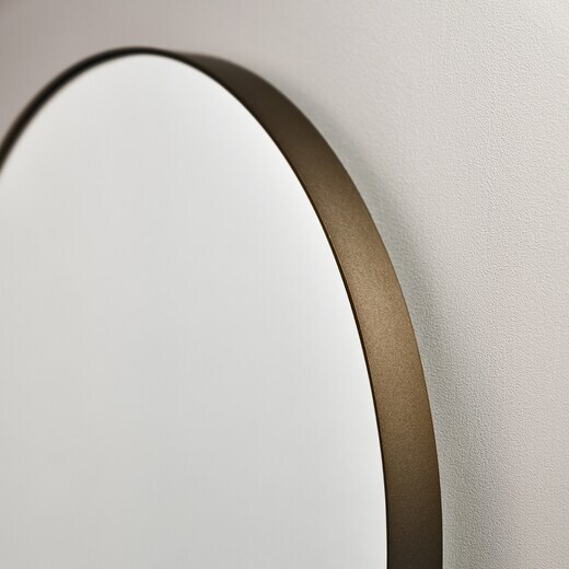 丸型ミラー「Malune mirror マルーンミラー φ500 マットゴールド