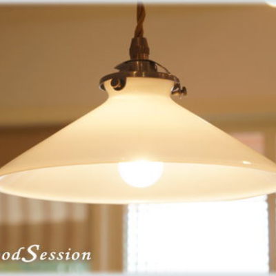 スリガラス ライトシェード「SY-118」φ225xH80mm 照明 ガラス製