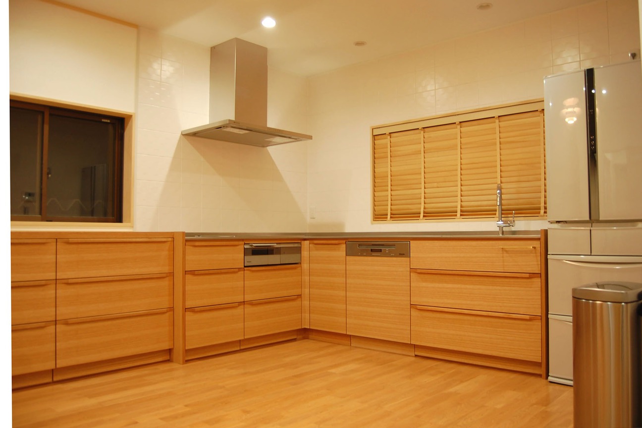 藤岡木工所 【天然木】L型オーダーキッチン｜F-FURNITURE藤岡木工所