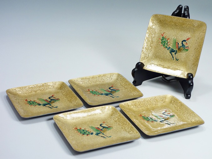 鳳凰が描かれた銘々皿（七宝焼） | 東京世田谷の買取専門店くらしのくら