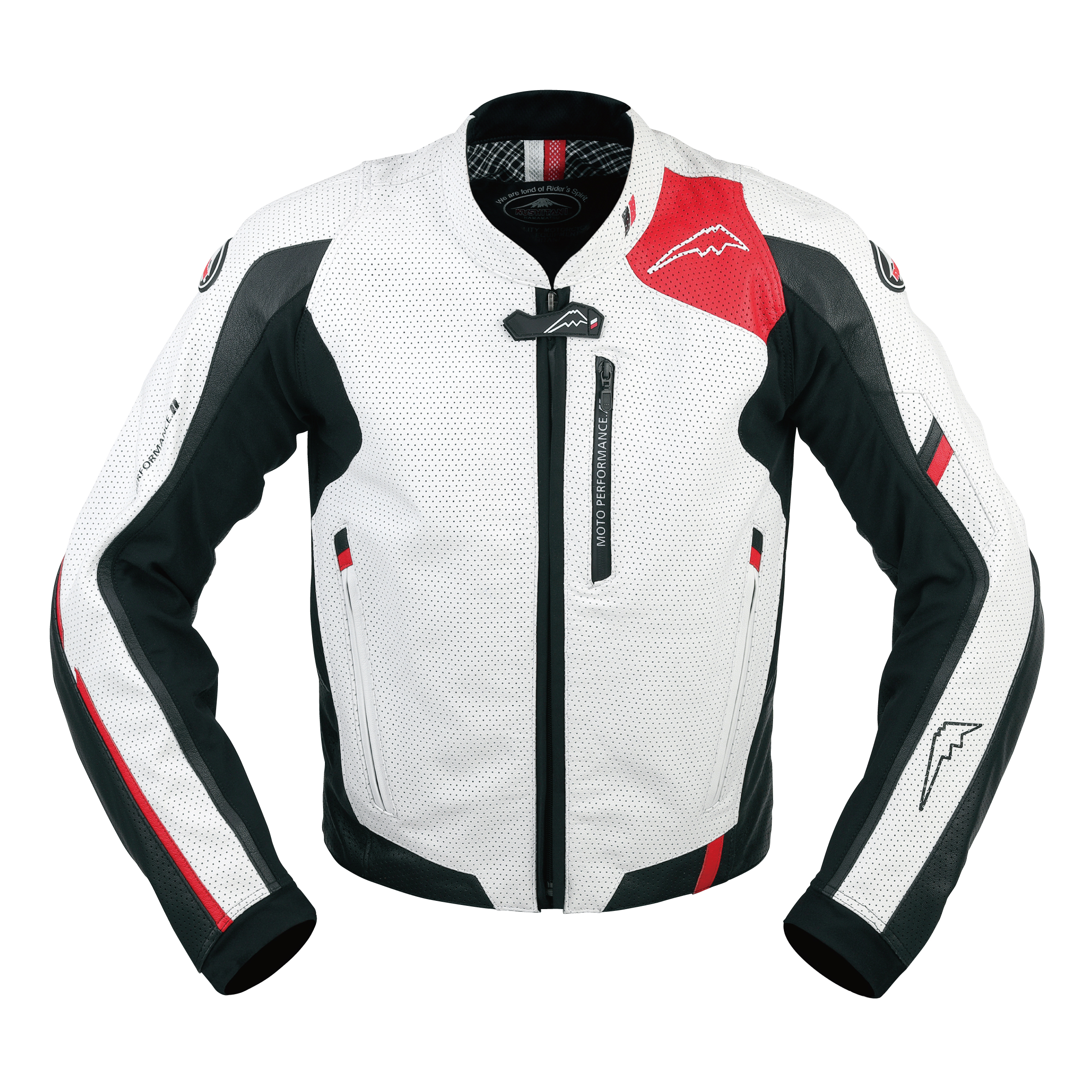 クシタニ バイク用メッシュジャケット 白/黒/赤 熱中症対策にもなる