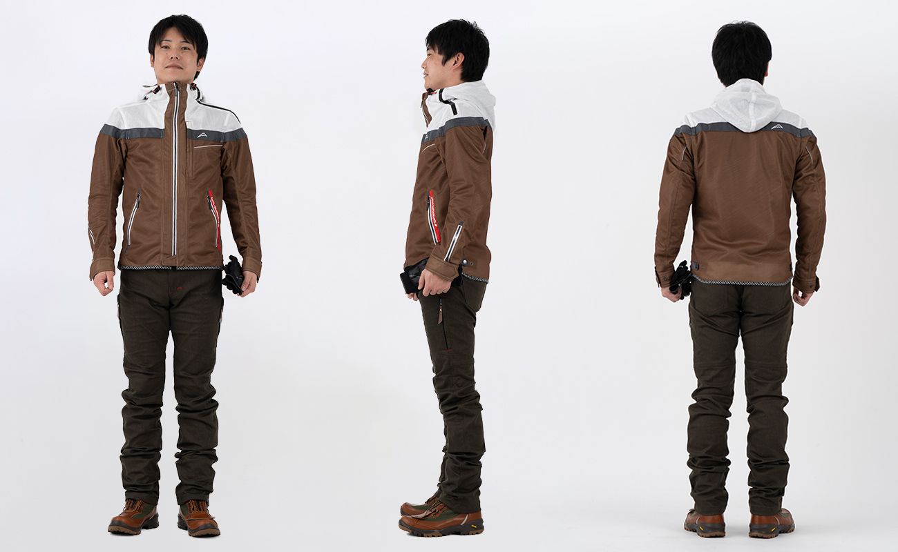 K-2402 フルメッシュパーカージャケット バイク用品のクシタニ