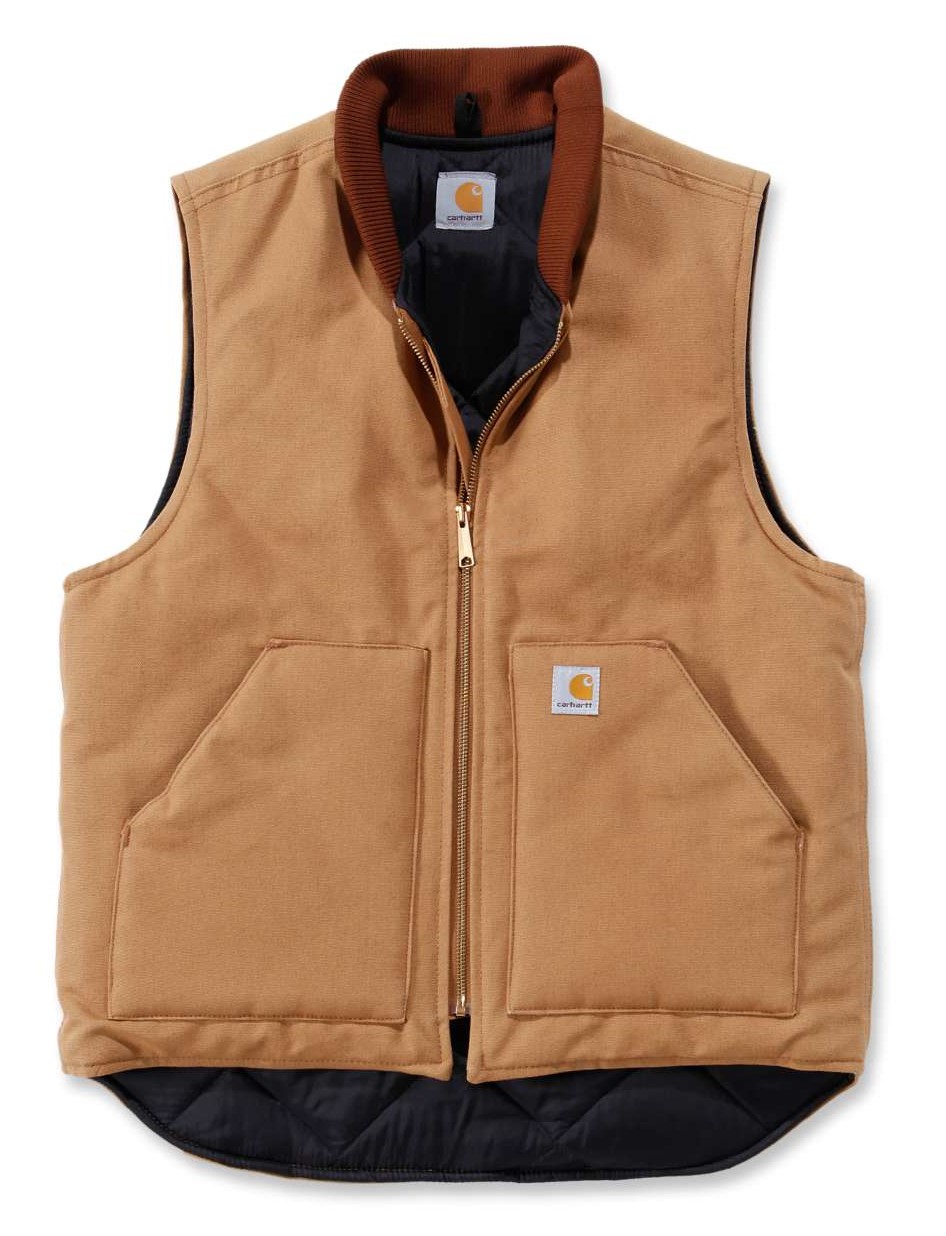 Carhartt Weste Duck Vest Arctic Quilt Lined Brown | Vests | Men's