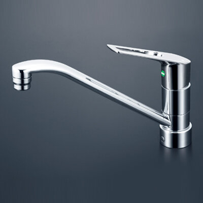 シングル混合栓（eレバー）：KM5011JTEC｜キッチン用水栓：台付1穴