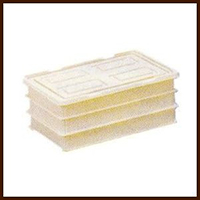 餅箱 3段（フタ付き）PP製」業務用、催し集会用、餅つきなどに！ あっ