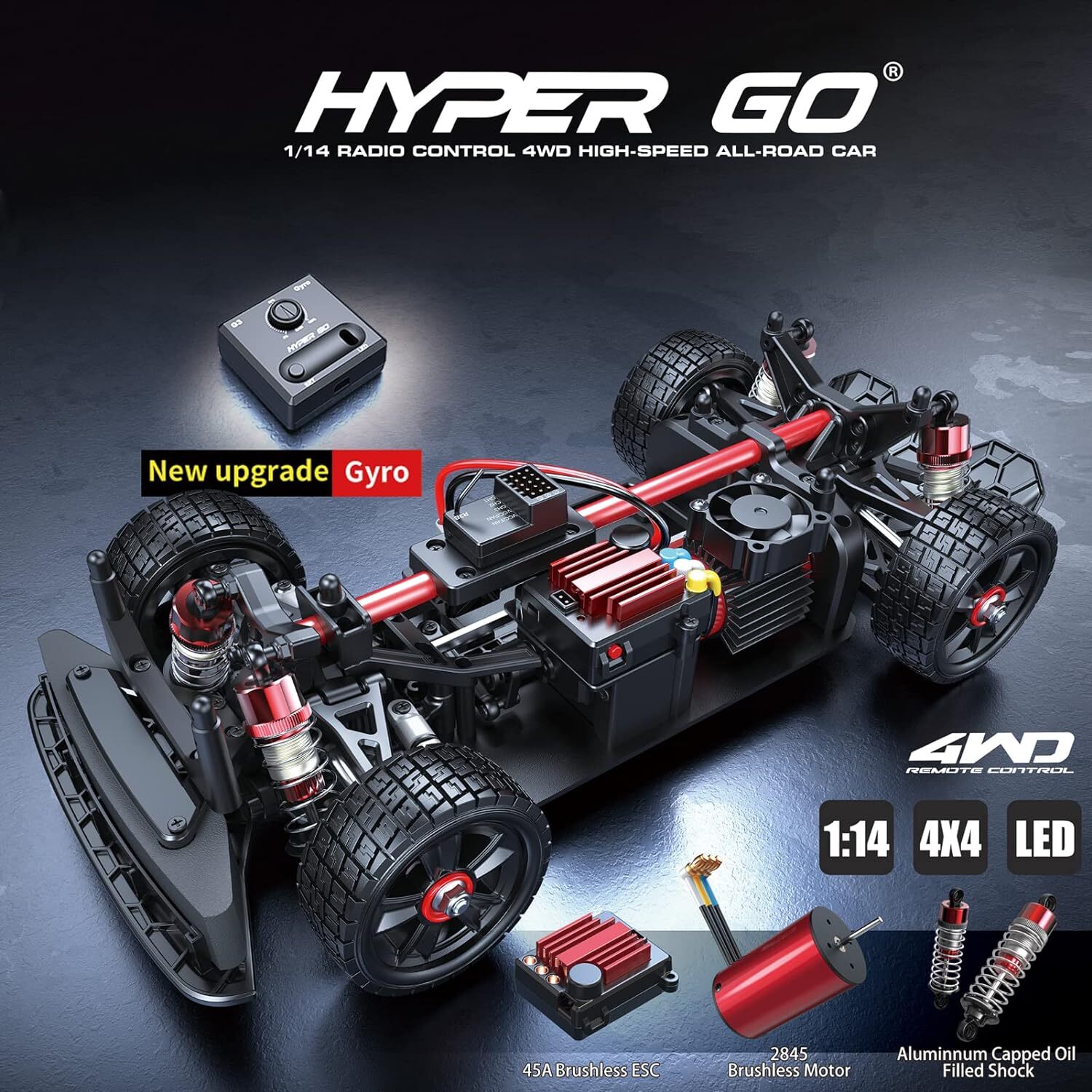 MJX 1/14 Hyper Go Lancia Delta 4WD Brushless 2S RC Car [14302]