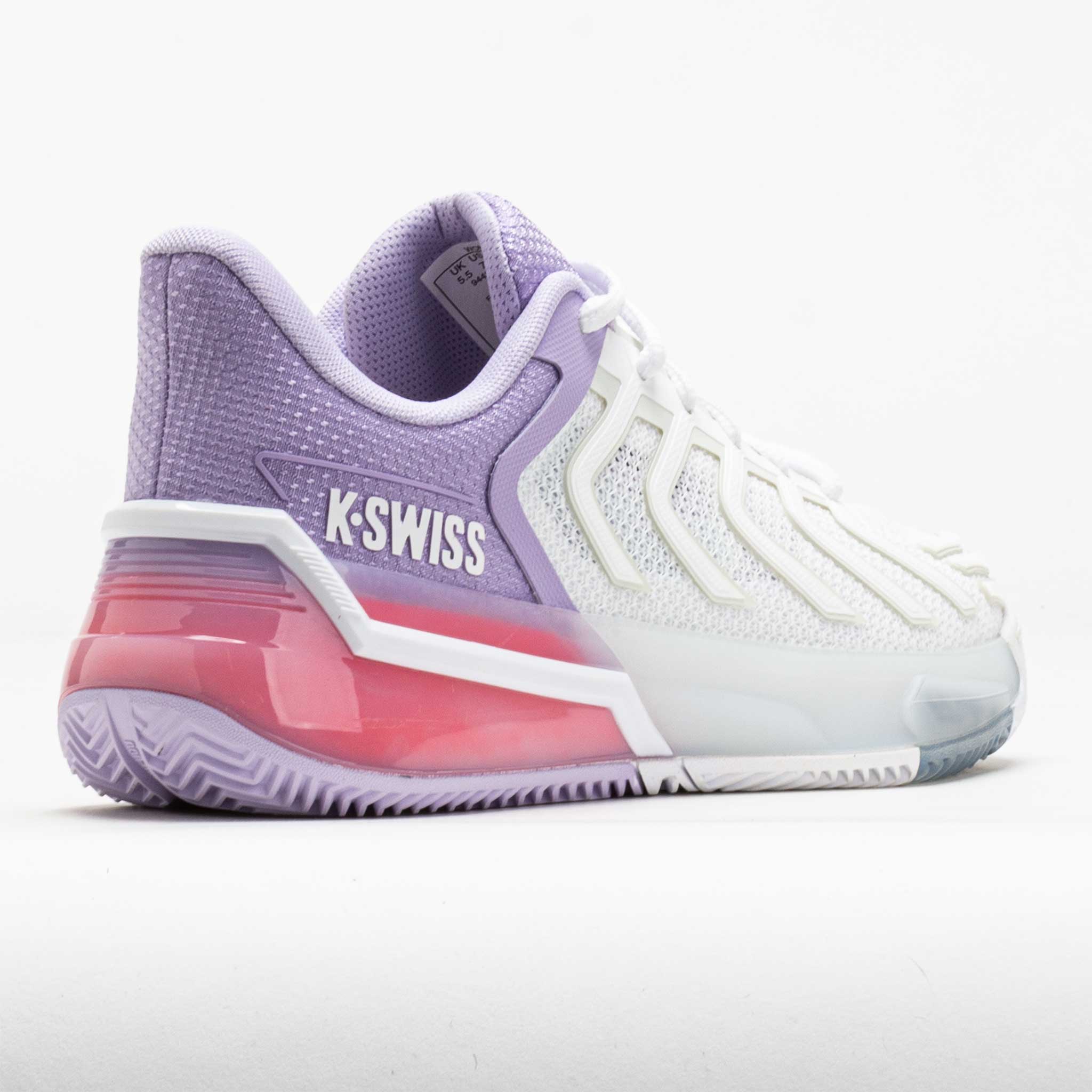K-Swiss Ultrashot 4 Clay Women's White/Orchid Petal/Neon Blaze