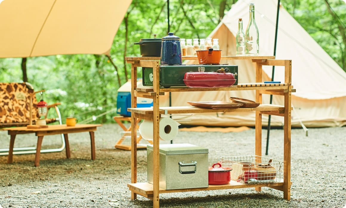 キャンプギアをDIY！変幻自在に使える木製キッチンテーブル | Honda