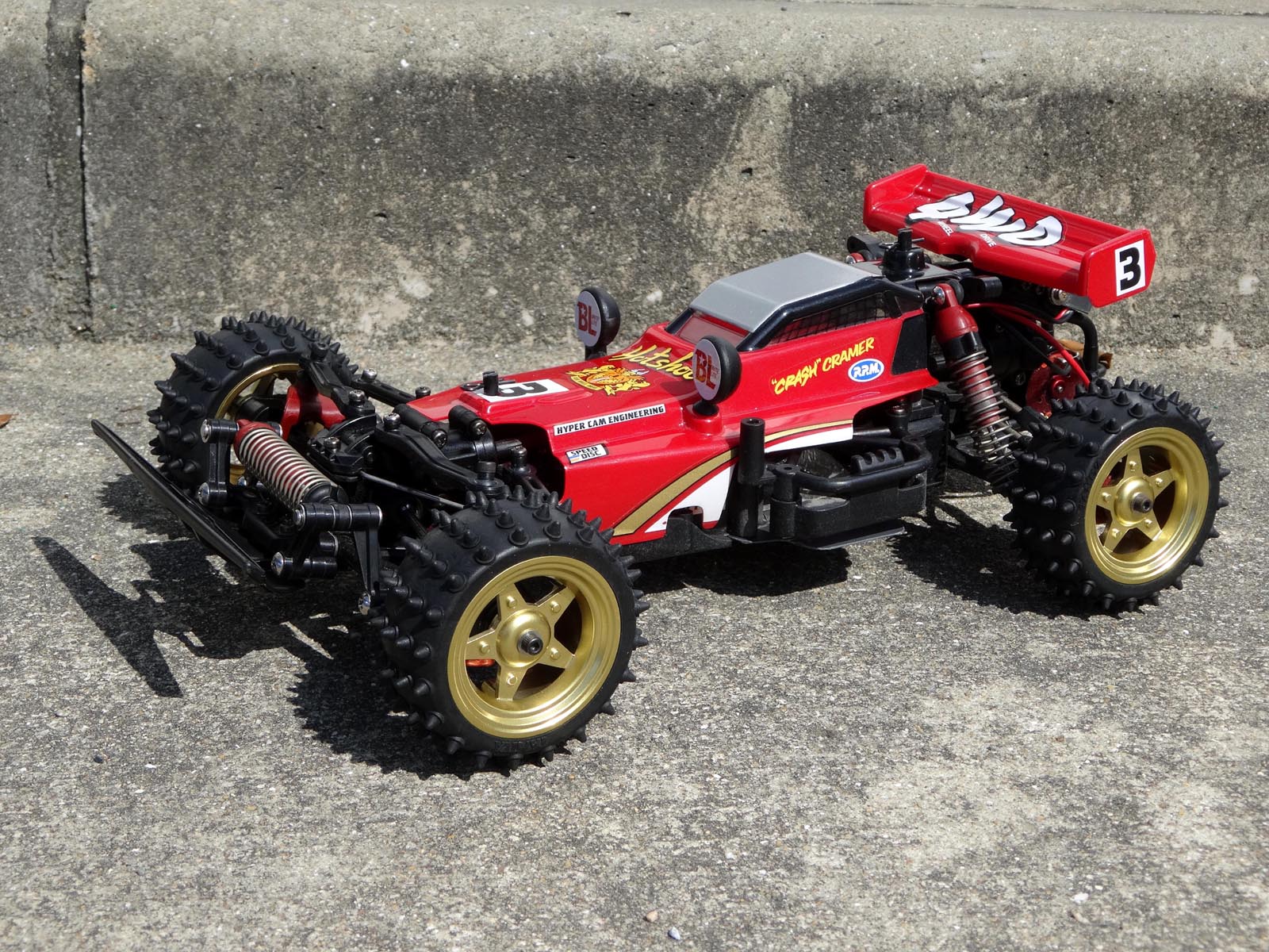 タミヤ 当時物 カラー タイヤ 赤 前後 ホットショットに使用 タミヤ