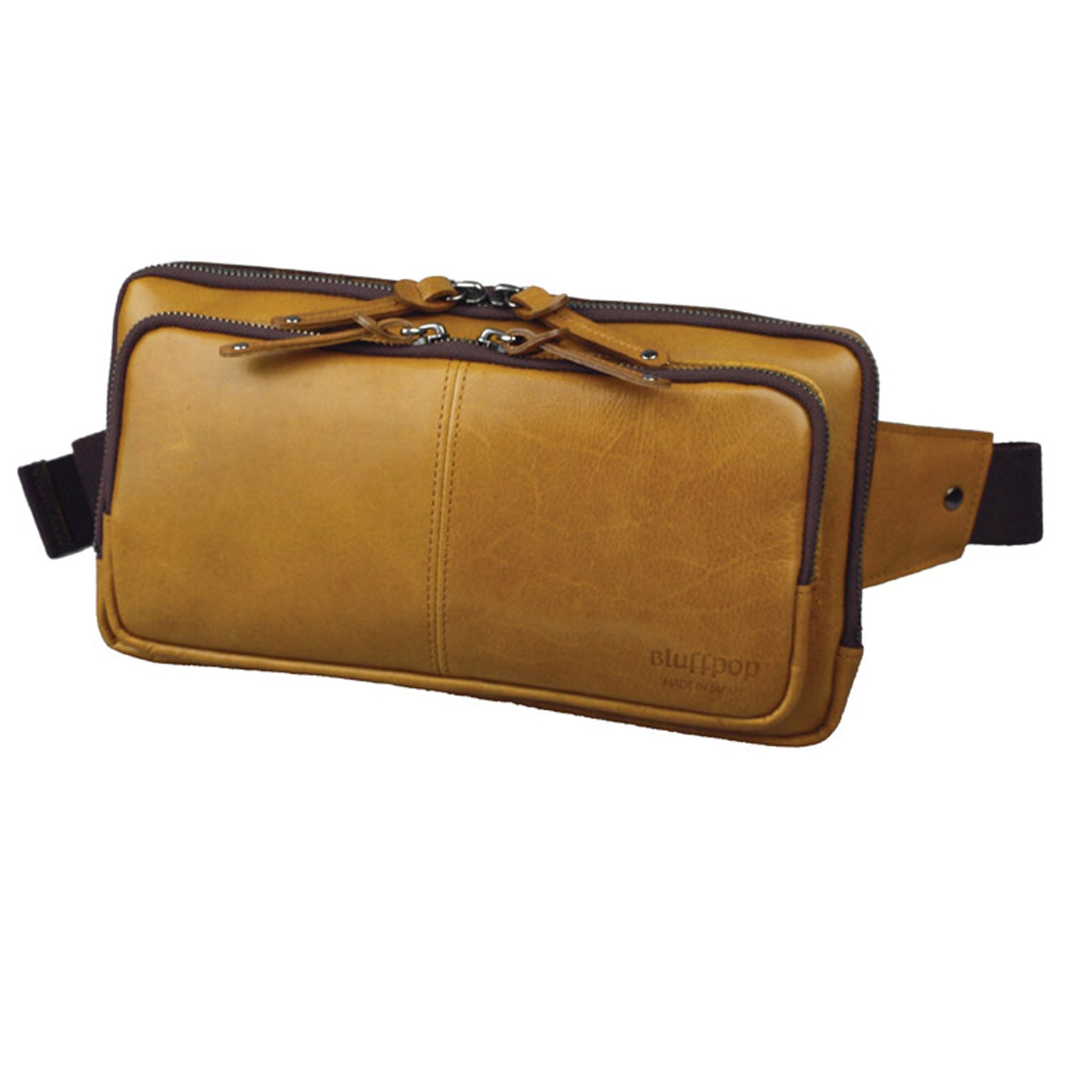 日本製／国産／牛革／レザー／ウエストバッグ／ボディバッグ／斜め掛け