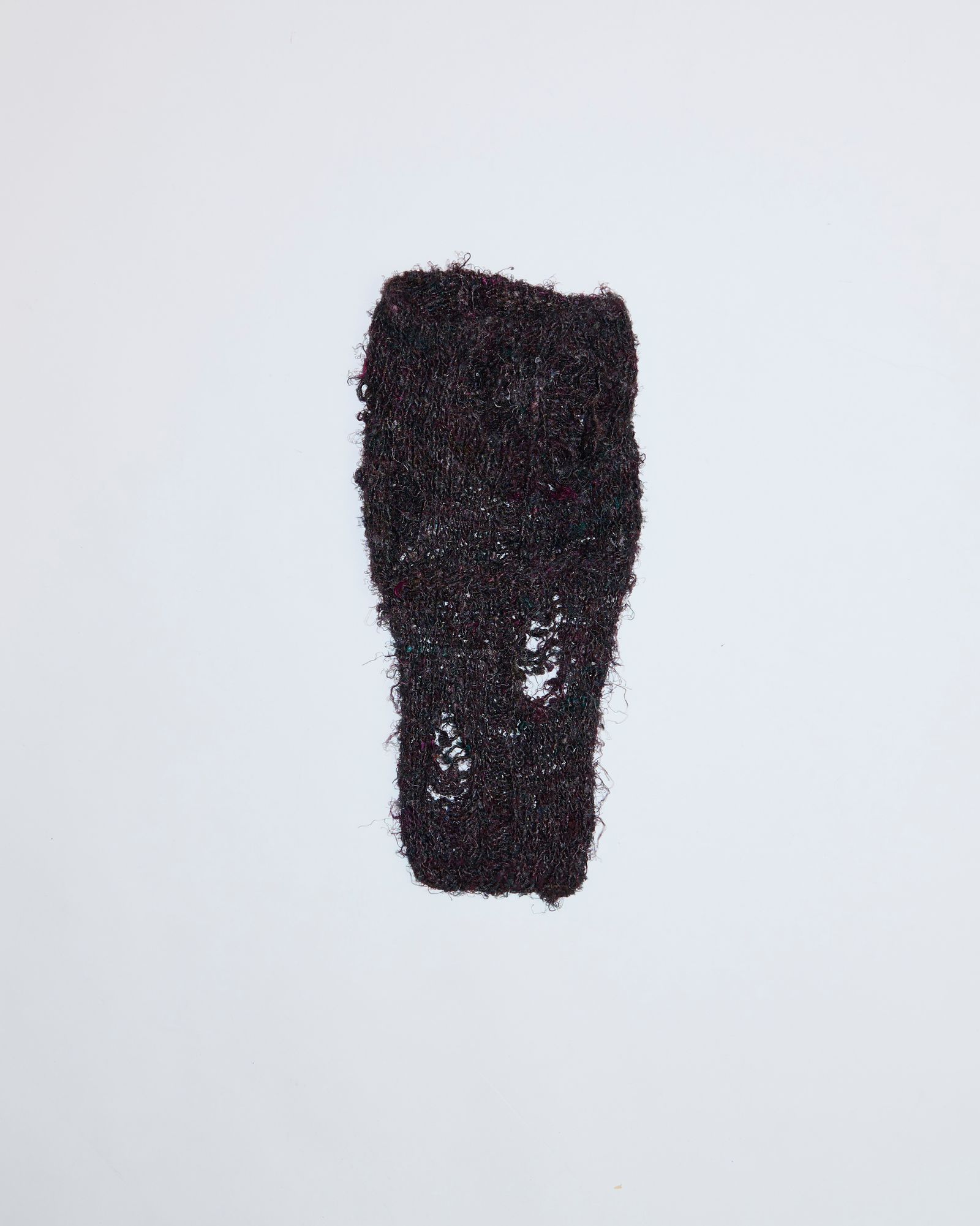 blackmeans - クラッシュ ニット ネックウォーマー (Black, Red) / 945