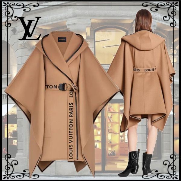 秋冬大活躍】​ルイヴィトン フーデッドケープコート コピー 1A844F