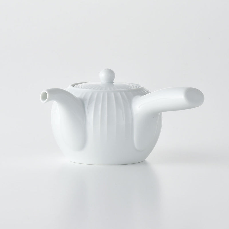 白磁立筋 急須 | 白山陶器直営オンラインストア