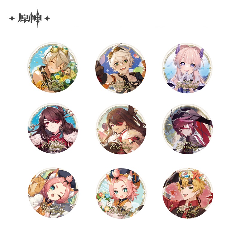 原神 15pt】原神 命定の日 生誕祭 缶バッジ Vol.6 - HAKUTEA