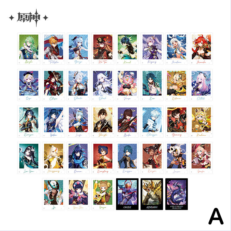 原神 90pt】原神 テーマシリーズ カードセット（3種類）【予約8月上旬