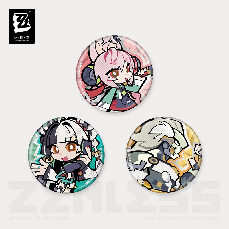 ZZZ 16pt】ゼンレスゾーンゼロ ちびキャラ缶バッジ クランプスの黒枝