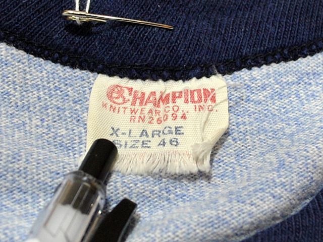 1960s【Champion】ランタグ染込み杢リンガーTシャツ - 古着屋HamburgCafe