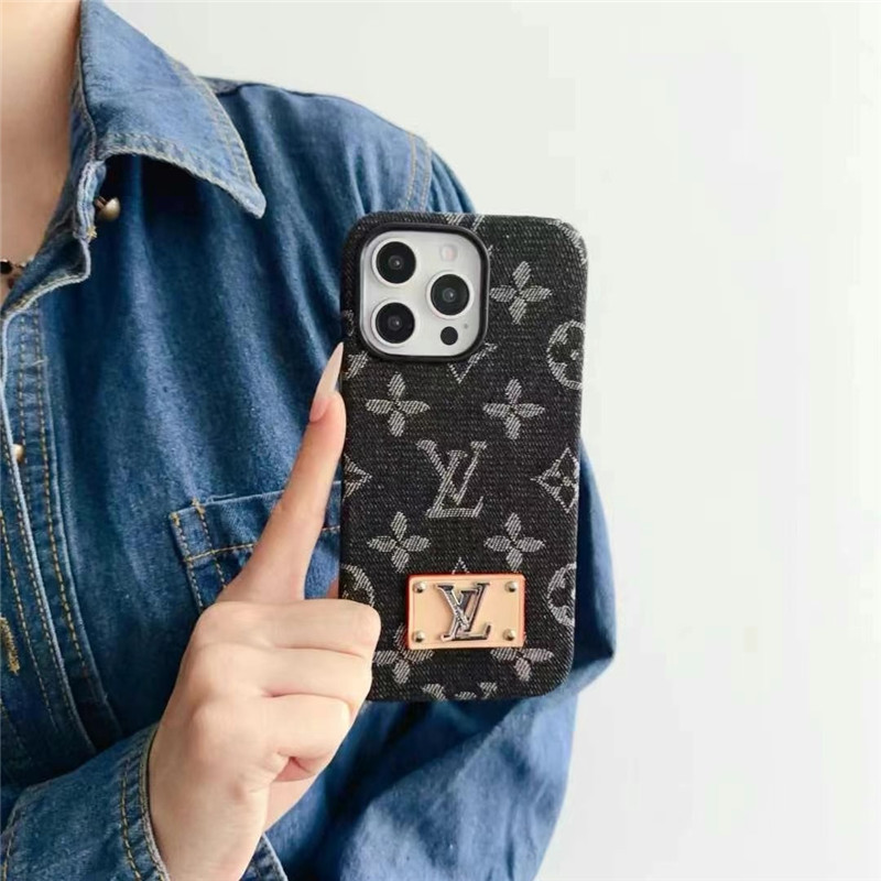 デニム スマホケース ルイヴィトン iphone16pro/16promax ケース